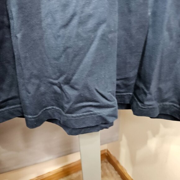 Men Shirt Top Mock Turtle Neck LL Bean L Casual Business Cotton Blue Solid Lot 2 - Picture 6 of 7